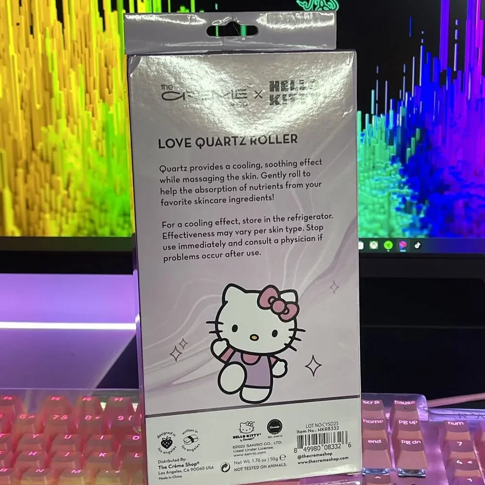 The Creme Shop Sanrio Hello Kitty Love Quartz Roller Dual Ended Face Eyes Body